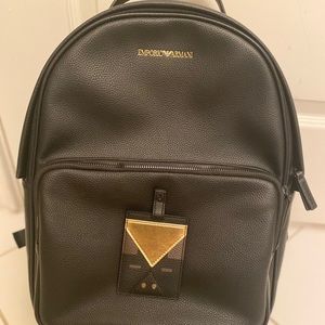 Emporio Armani leather backpack